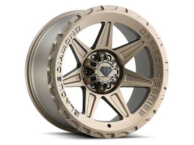 Blaque Diamond Wheels BD-O102 Matte Bronze 6-Lug Wheel; 22x10; 1mm Offset (19-23 Ranger)