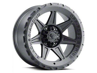 Blaque Diamond Wheels BD-O102 Matte Textured Black 6-Lug Wheel; 18x9; -12mm Offset (19-25 RAM 1500)