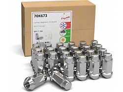 Chrome Acorn Lug Nut Kit; 3/4-Inch; Set of 24 (04-14 F-150)