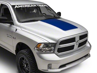 SEC10 Hood Decal; Blue (09-18 RAM 1500)