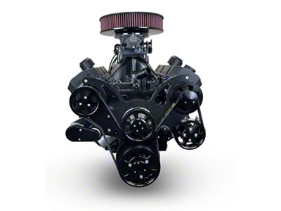 BluePrint Engines Blackout Reaper Edition Builder Series Big Block Chevy ProSeries 632 C.I. 815 HP Fuel Injected Crate Engine and 4L80E Automatic Transmission with Black Pulley Kit