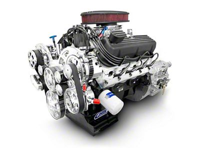 BluePrint Engines Standard Edition Builder Series Small Block Ford 302 C.I. 370 HP Fuel Injected Crate Engine and TKX Manual Transmission with Polished Pulley Kit
