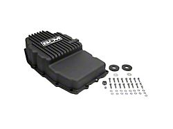 B&M 8L90E Accumulator Hi-Tek Deep Transmission Pan; Black (19-24 Silverado 1500)