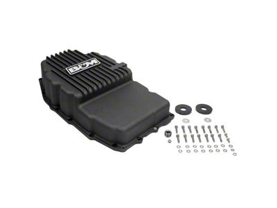 B&M 8L90E Accumulator Hi-Tek Deep Transmission Pan; Black (19-25 Silverado 1500)