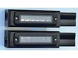 BMC Lights 3-Inch Hitch Bar Lighting Kit with Race Sport 7-Inch Blackout Series Lights; Flood Beam (17-25 F-250 Super Duty)