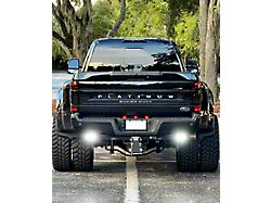 BMC Lights 3-Inch Hitch Bar Lighting Kit with Rigid 6-Inch Midnight Series SR-Q Pro Lights; Diffused Beam (17-24 F-250 Super Duty)