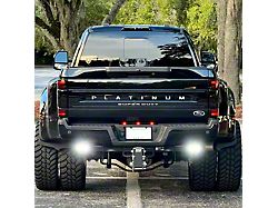 BMC Lights 3-Inch Hitch Bar Lighting Kit with Rigid 6-Inch Midnight Series SR-Q Pro Lights; Flood Beam (17-25 F-350 Super Duty)