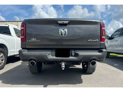 BMC Lights 3-Inch Hitch Bar Lighting Kit with Rigid 6-Inch Midnight Series SR-Q Pro Lights and Rigid Ignite End Cap Upgrade; Flood Beam (19-25 RAM 1500)