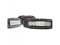 BMC Lights 3-Inch Hitch Bar Lighting Kit with Rigid 6-Inch Midnight Series SR-Q Pro Lights and Rigid Ignite End Cap Upgrade; Flood Beam (19-25 RAM 3500)