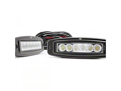 BMC Lights 3-Inch Hitch Bar Lighting Kit with Rigid 6-Inch Midnight Series SR-Q Pro Lights and Rigid Ignite End Cap Upgrade; Flood Beam (19-25 RAM 3500)