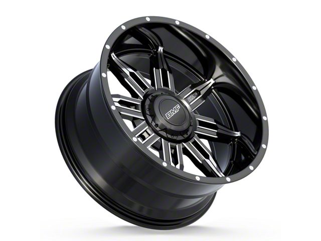 BMF Wheels Roulette Gloss Black Milled 6-Lug Wheel; 22x10.5; -25mm Offset (04-08 F-150)