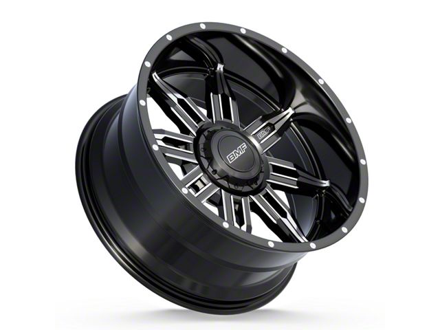 BMF Wheels Roulette Gloss Black Milled 6-Lug Wheel; 20x10; -25mm Offset (15-20 F-150)