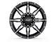 BMF Wheels Roulette Gloss Black Milled 8-Lug Wheel; 22x10.5; -25mm Offset (06-08 RAM 1500 Mega Cab)