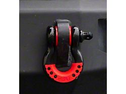 Body Armor 4x4 3/4-Inch D-Ring with Isolator; Black 
