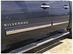 Body Molding Insert Trim; Stainless Steel (09-13 Silverado 1500 Extended Cab)