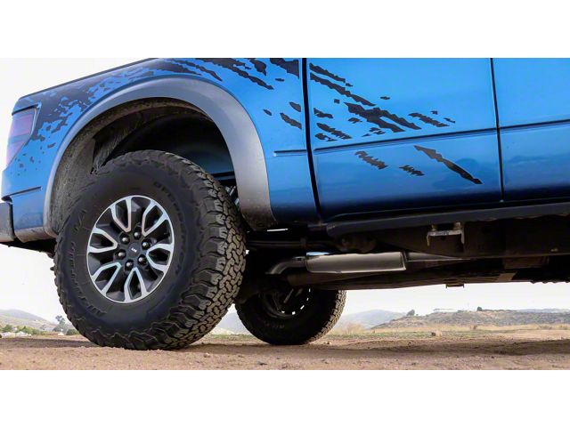Bold Performance Off-Road Single Exhaust System; Turn Down (10-14 F-150 Raptor SuperCab)