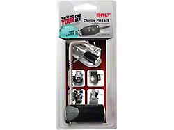 BOLT Lock Trailer Coupler Pin Lock for Center Cut Keys 