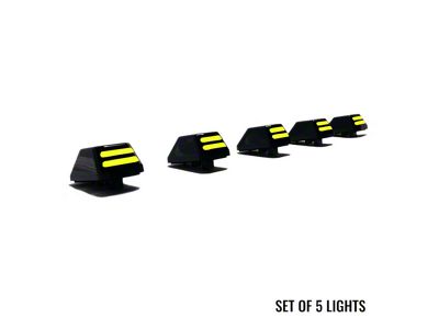 Boost Auto Parts S-Series Cab Lights with Startup Sequence; Amber (17-22 F-250 Super Duty)