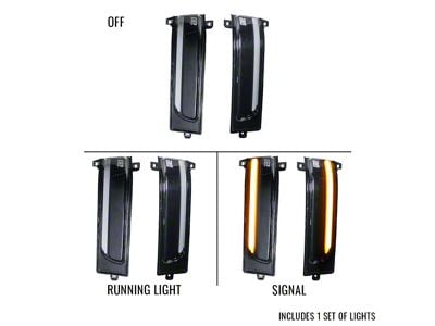Boost Auto Parts Sequential Signal Towing Mirror Lights; Clear (2025 RAM 1500)