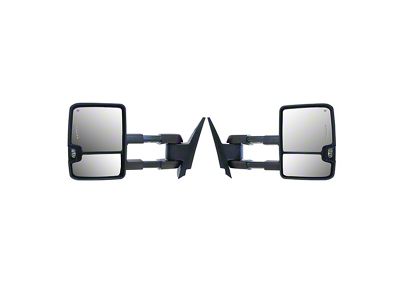Boost Auto Parts Towing Mirrors; Black (07-13 Sierra 1500)