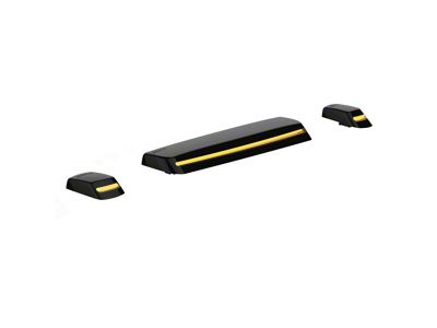 Boost Auto Parts S-Series Strip-Style Cab Lights with Startup Sequence; Amber (15-19 Sierra 2500 HD)