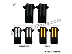 Boost Auto Parts Sequential Switchback Towing Mirror Marker Lights with Spotlight and Startup Sequence; Smoked (20-26 Sierra 2500 HD)