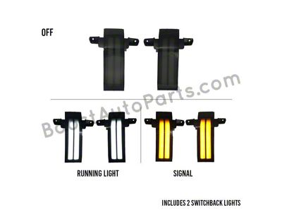 Boost Auto Parts Towing Mirror Light with Smoked Sequential Switchback Turn Signals (14-18 Silverado 1500)
