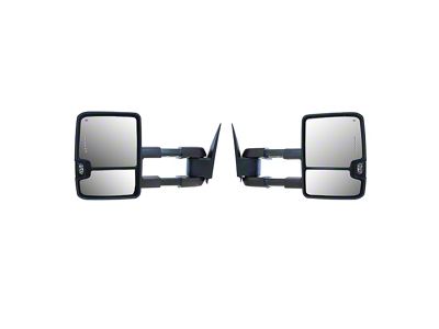Boost Auto Parts Towing Mirrors; Black (03-06 Silverado 1500)