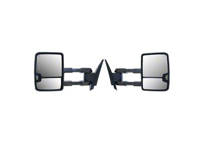 Boost Auto Parts Towing Mirrors; Black (07-13 Silverado 1500)