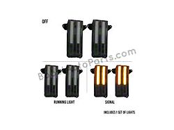 Boost Auto Parts Sequential Signal Towing Mirror Marker Lights with Spotlight; Clear (20-26 Silverado 2500 HD)