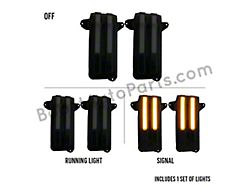 Boost Auto Parts Sequential Signal Towing Mirror Marker Lights with Spotlight; Smoked (20-26 Silverado 3500 HD)