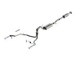 Borla Touring Dual Exhaust System with Chrome Tips; Rear Exit (21-25 2.7L EcoBoost F-150 w/o Factory Dual Exhaust)