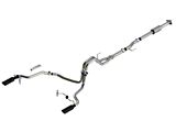 Borla ATAK Dual Exhaust System with Black Chrome Tips; Rear Exit (21-25 3.5L EcoBoost F-150 w/o Factory Dual Exhaust)