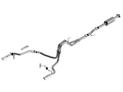 Borla S-Type Dual Exhaust System with Chrome Tips; Rear Exit (21-25 3.5L EcoBoost F-150 w/o Factory Dual Exhaust)
