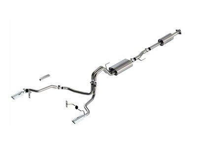 Borla Touring Dual Exhaust System with Chrome Tips; Rear Exit (21-25 3.5L EcoBoost F-150 w/o Factory Dual Exhaust)