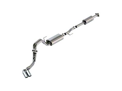 Borla Touring Dual Exhaust System with Chrome Tips; Same Side Exit (21-25 3.5L EcoBoost F-150 w/o Factory Dual Exhaust)