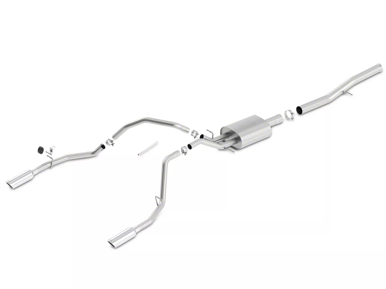 Borla Sierra ATAK Dual Exhaust System Rear Exit 140572 (1418 6.2L