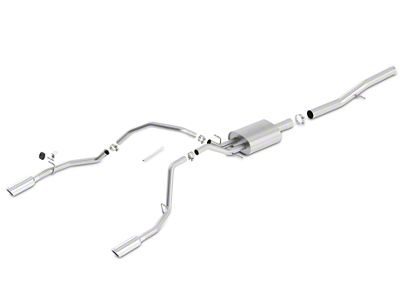 Borla ATAK Dual Exhaust System with Polished Tips; Rear Exit (14-18 6.2L Sierra 1500)