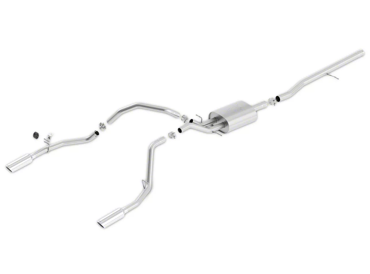 Borla Silverado ATAK Dual Exhaust System Rear Exit S102162 (1418 5.3L Silverado 1500)