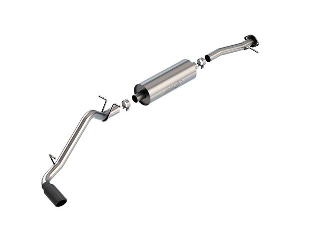 Borla S-Type Single Exhaust System with Black Chrome Tip; Side Exit (15-22 3.6L Colorado)
