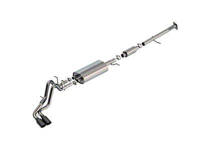 Borla S-Type Single Exhaust System with Black Chrome Tip; Side Exit (23-25 Colorado)