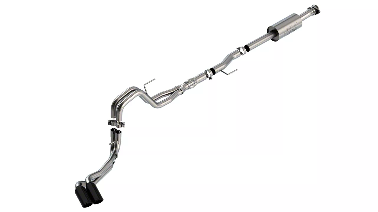 Borla F-150 ATAK Dual Exhaust System with Black Chrome Tips