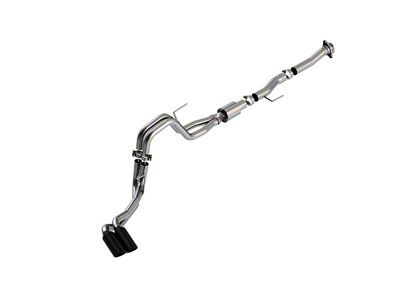 Borla ATAK Dual Exhaust System with Black Chrome Tips; Same Side Exit (21-25 5.0L F-150 w/o Factory Dual Exhaust)