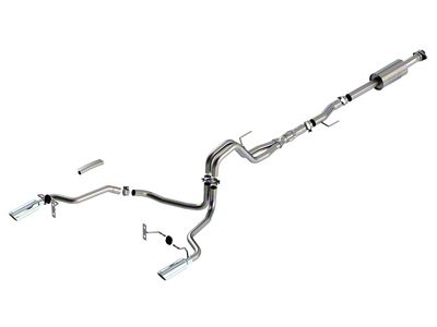 Borla ATAK Dual Exhaust System with Chrome Tips; Rear Exit (21-24 5.0L F-150, Excluding Tremor)