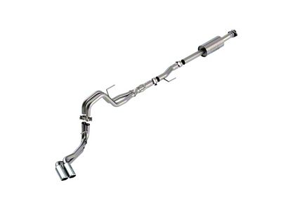 Borla ATAK Dual Exhaust System with Chrome Tips; Same Side Exit (21-25 5.0L F-150 w/o Factory Dual Exhaust)