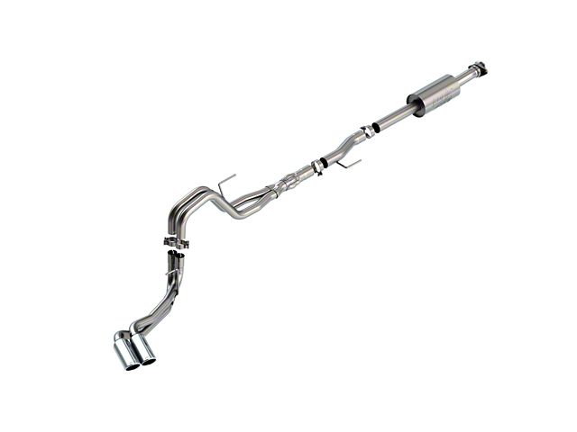 Borla ATAK Dual Exhaust System with Chrome Tips; Same Side Exit (21-24 5.0L F-150, Excluding Tremor)