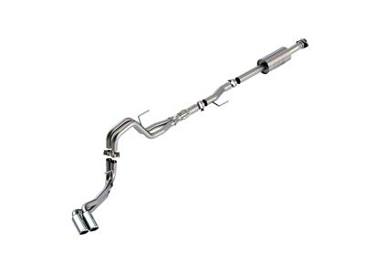 Borla ATAK Dual Exhaust System with Chrome Tips; Same Side Exit (21-24 5.0L F-150, Excluding Tremor)