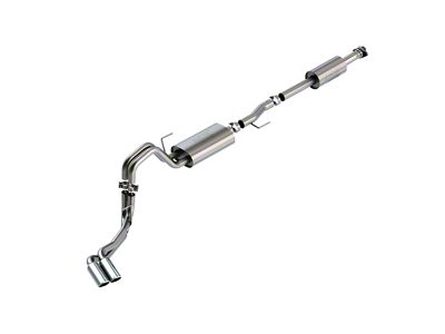 Borla ATAK Dual Exhaust System with Chrome Tips; Same Side Exit (21-25 3.3L F-150)