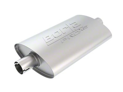 Borla Pro XS Center/Center Oval Muffler; 2.50-Inch Inlet/2.50-Inch Outlet (Universal; Some Adaptation May Be Required)