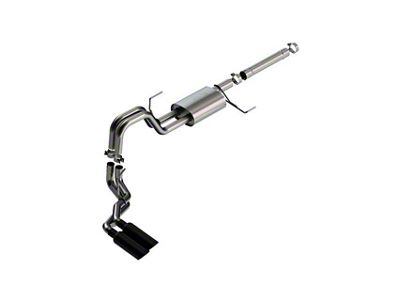 Borla S-Type Single Exhaust System with Black Chrome Tip; Side Exit (21-24 3.5L PowerBoost F-150)